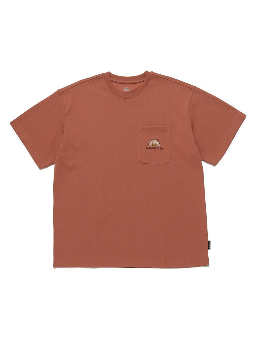 TB 郵票LOGO純棉T-shirt 紅