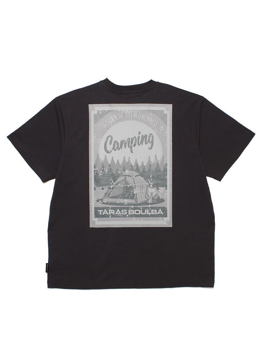 TB 露營塗鴉天竺棉T-shirt 灰