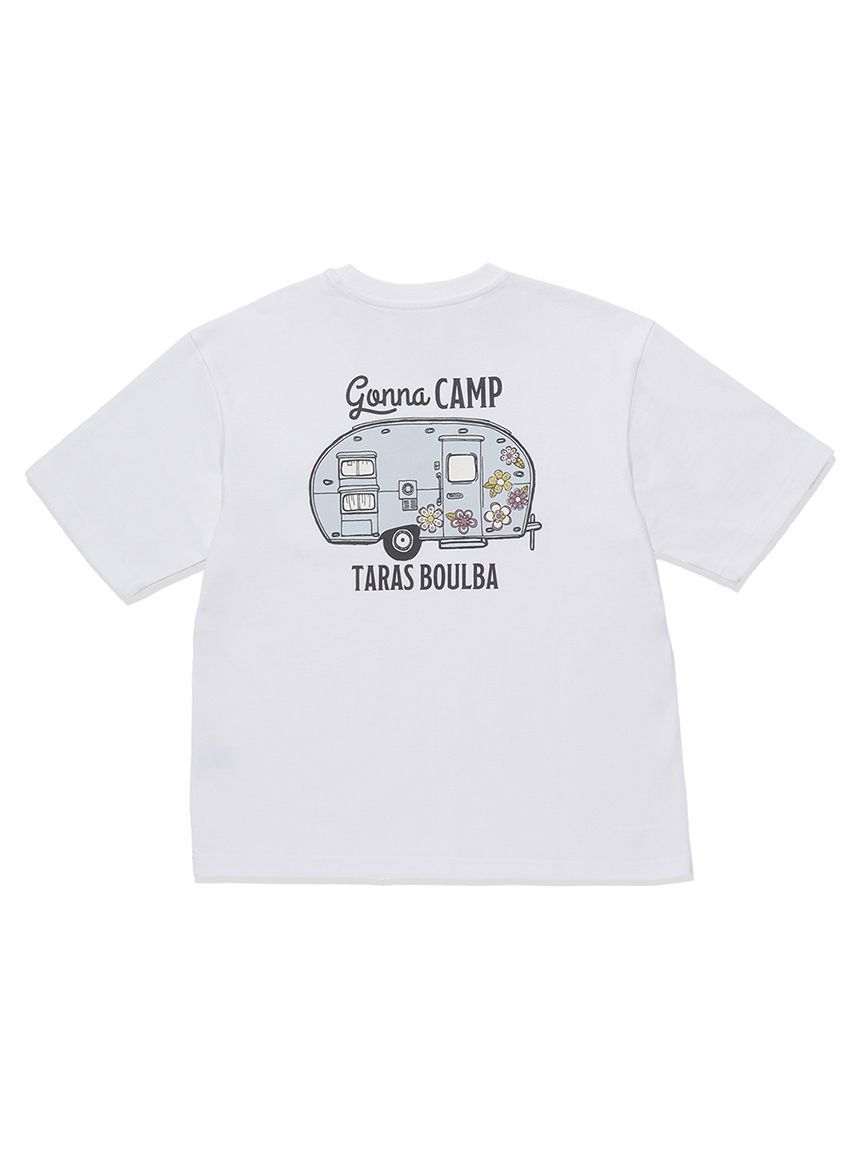 TB 純棉女款CAMP T-shirt 白
