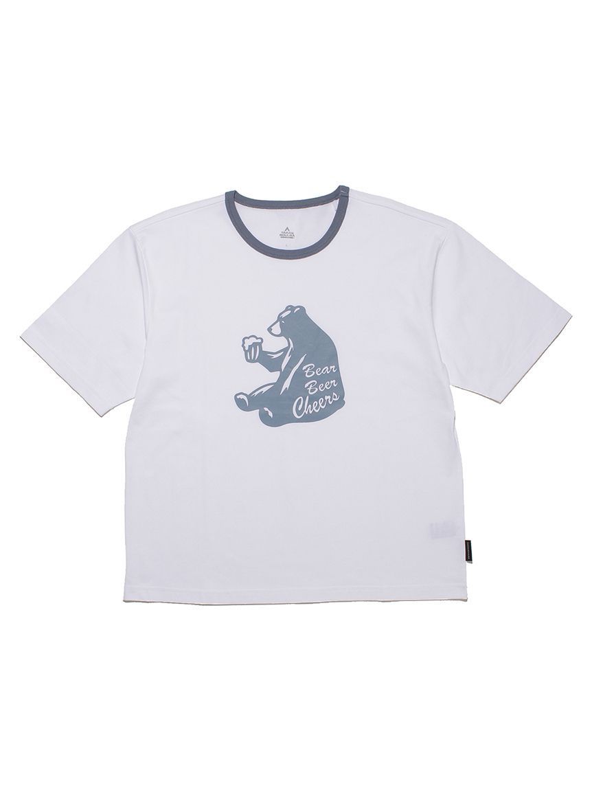 TB 女款小熊塗鴉T-shirt 白