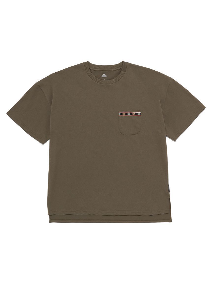 TB 女款口袋T-shirt 深卡其