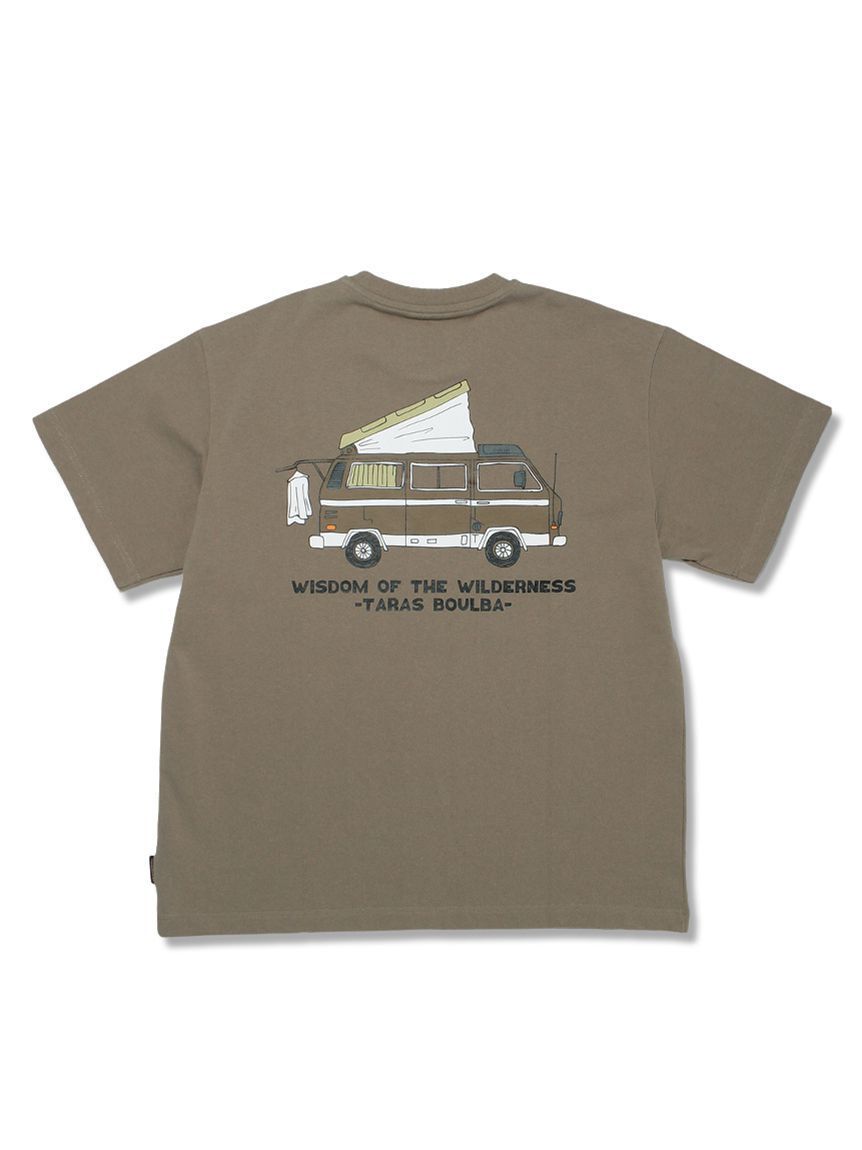 TB 汽車印花純棉T-shirt 灰