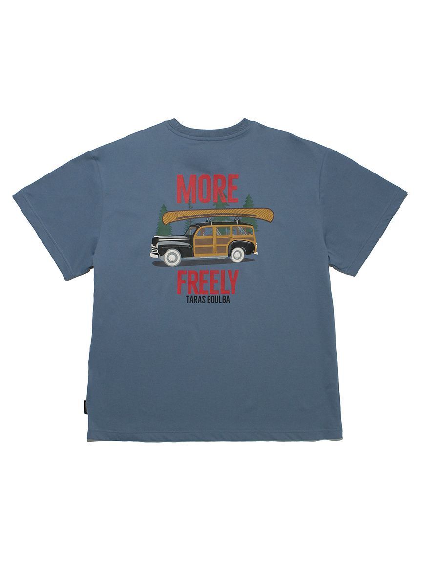 TB 汽車塗鴉T-shirt 藍灰