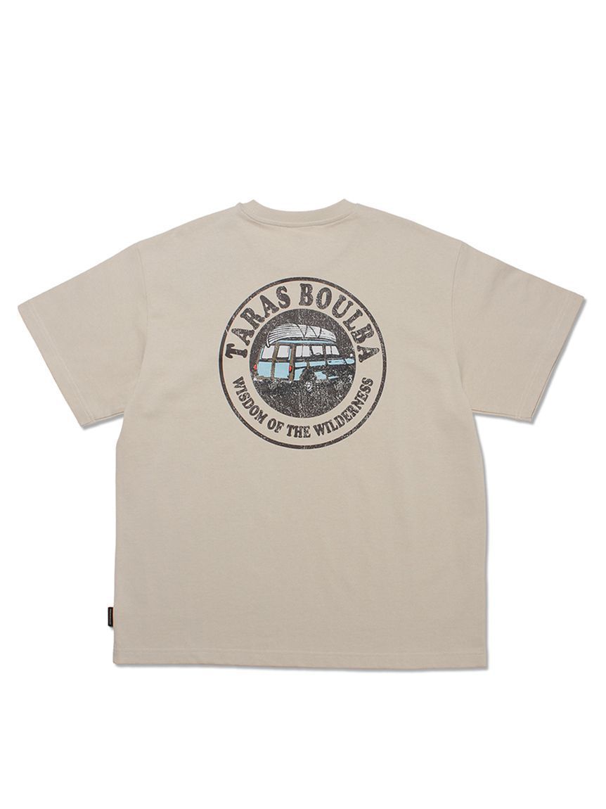 TB 汽車LOGO純棉T-shirt 米
