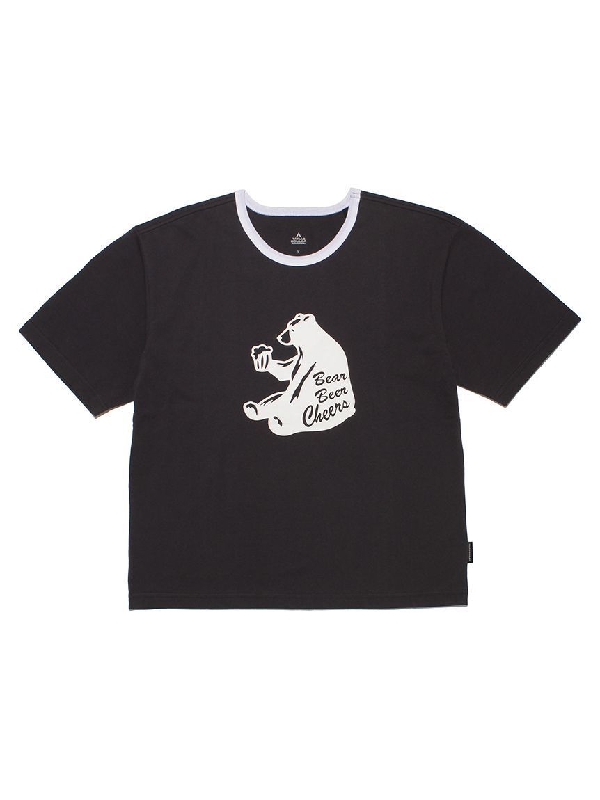 TB 女款小熊塗鴉T-shirt 深棕