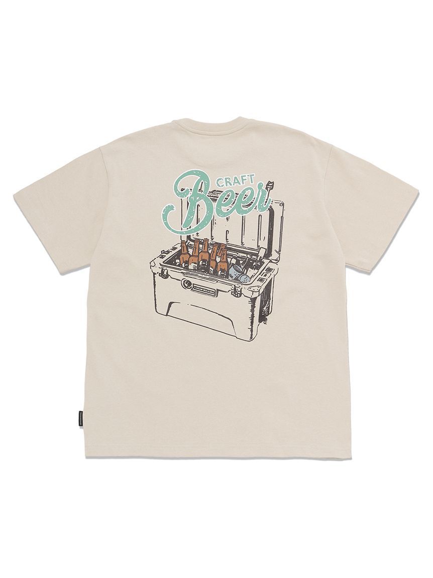 TB 啤酒印花純棉T-shirt 米