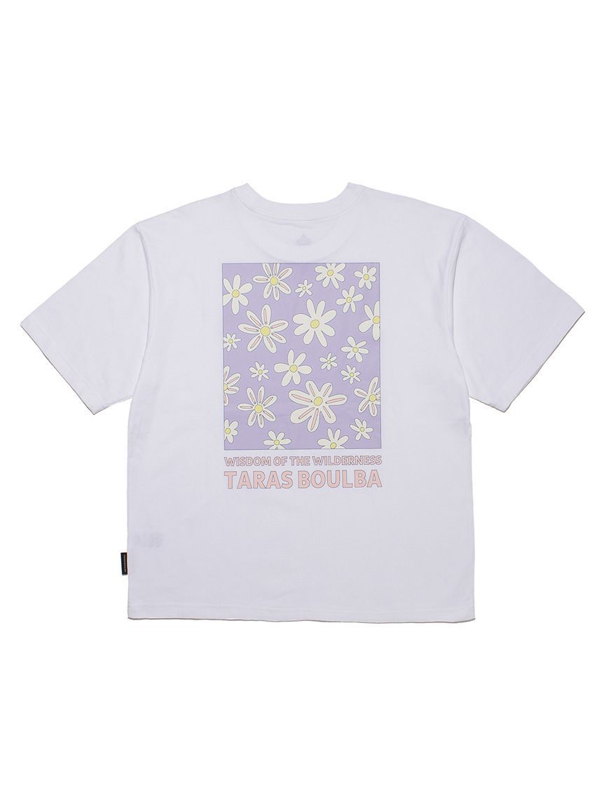 TB 天絲絨女款花漾 T-shirt 白