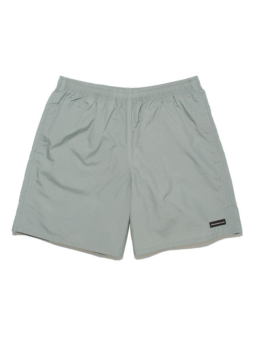 TB 寬版尼龍短褲-綠
