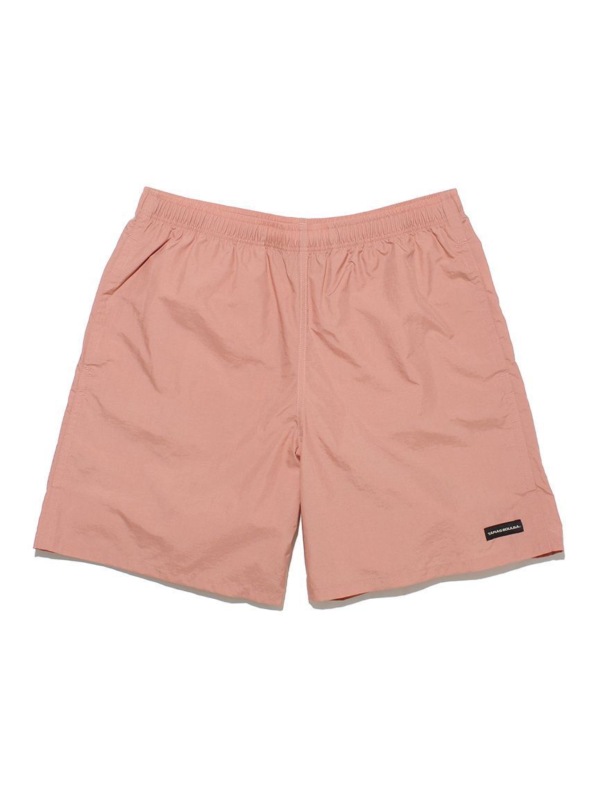 TB 寬版尼龍短褲-粉