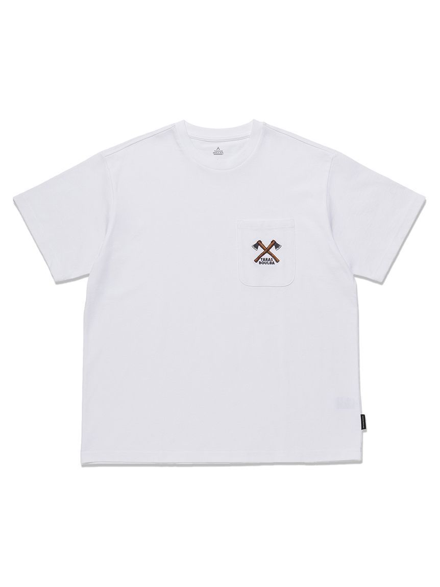 TB 斧頭LOGO純棉T-shirt 白色